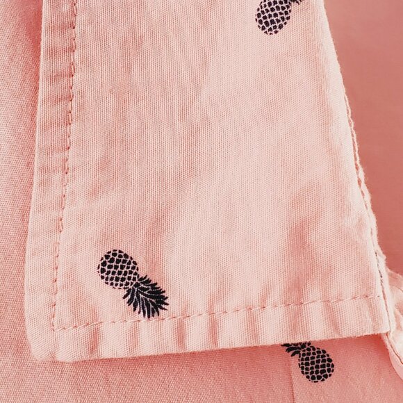 Mountain Ridge Mens Long Sleeve Shirt 4XL Pink with Pineapples Pattern - Picture 6 of 9